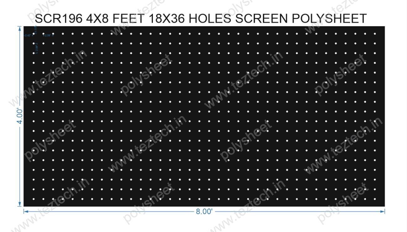 SCR196	4X8 FEET 18X36 HOLES SCREEN TOTAL HOLES=648