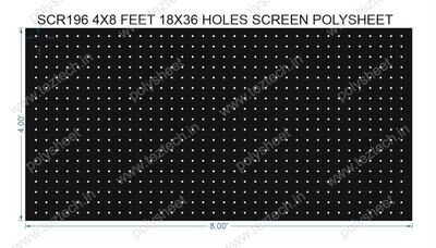 SCR196	4X8 FEET 18X36 HOLES SCREEN TOTAL HOLES=648