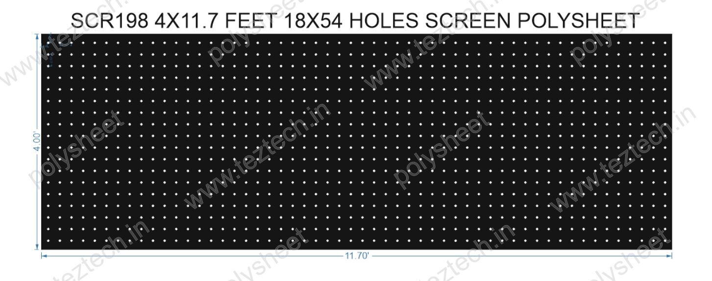 SCR198	4X11.7 FEET 18X54 HOLES SCREEN TOTAL HOLES=972