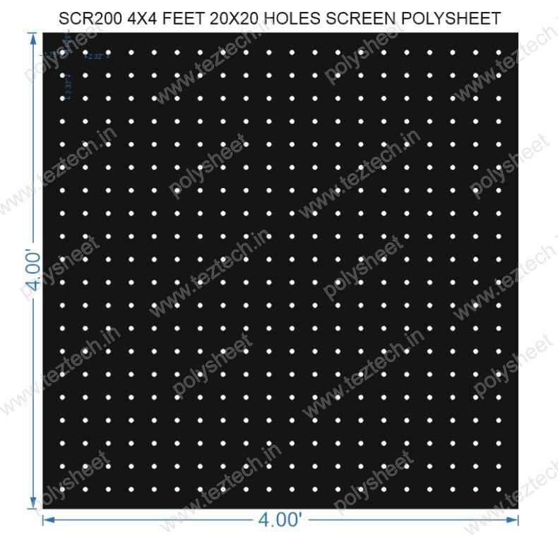 SCR200	4X4 FEET 20X20 HOLES SCREEN TOTAL HOLES=400