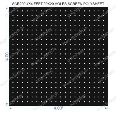 SCR200	4X4 FEET 20X20 HOLES SCREEN TOTAL HOLES=400