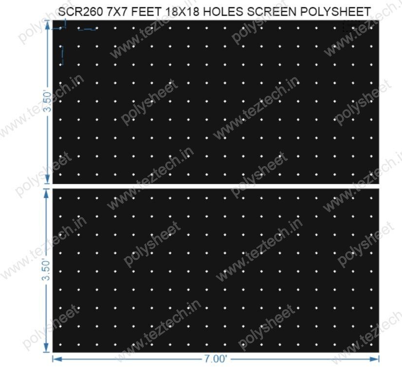 SCR260	7X7 FEET 18X18 HOLES SCREEN TOTAL HOLES=324