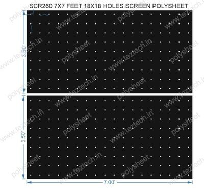 SCR260	7X7 FEET 18X18 HOLES SCREEN TOTAL HOLES=324