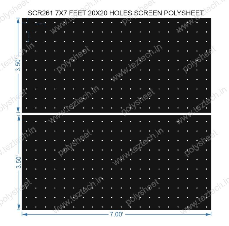 SCR261	7X7 FEET 20X20 HOLES SCREEN TOTAL HOLES=400