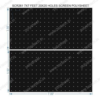 SCR261	7X7 FEET 20X20 HOLES SCREEN TOTAL HOLES=400