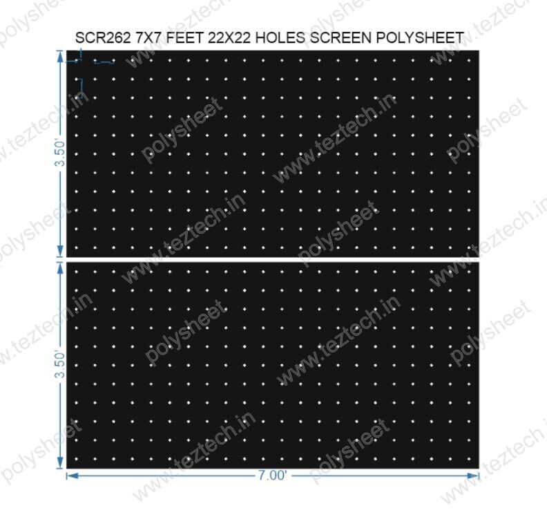 SCR262	7X7 FEET 22X22 HOLES SCREEN TOTAL HOLES=484