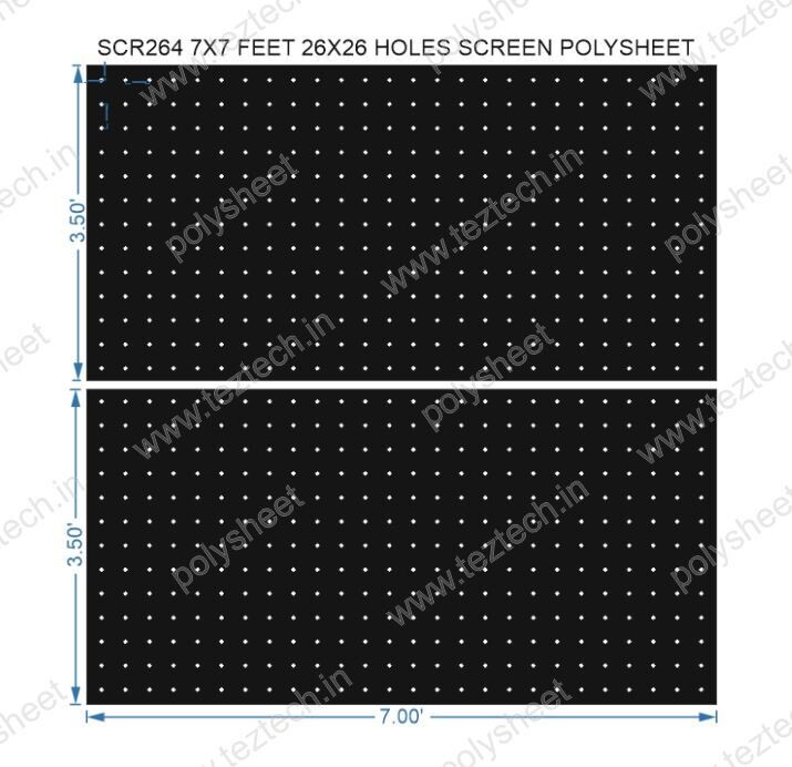 SCR264	7X7 FEET 26X26 HOLES SCREEN TOTAL HOLES=676