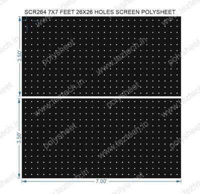 SCR264	7X7 FEET 26X26 HOLES SCREEN TOTAL HOLES=676