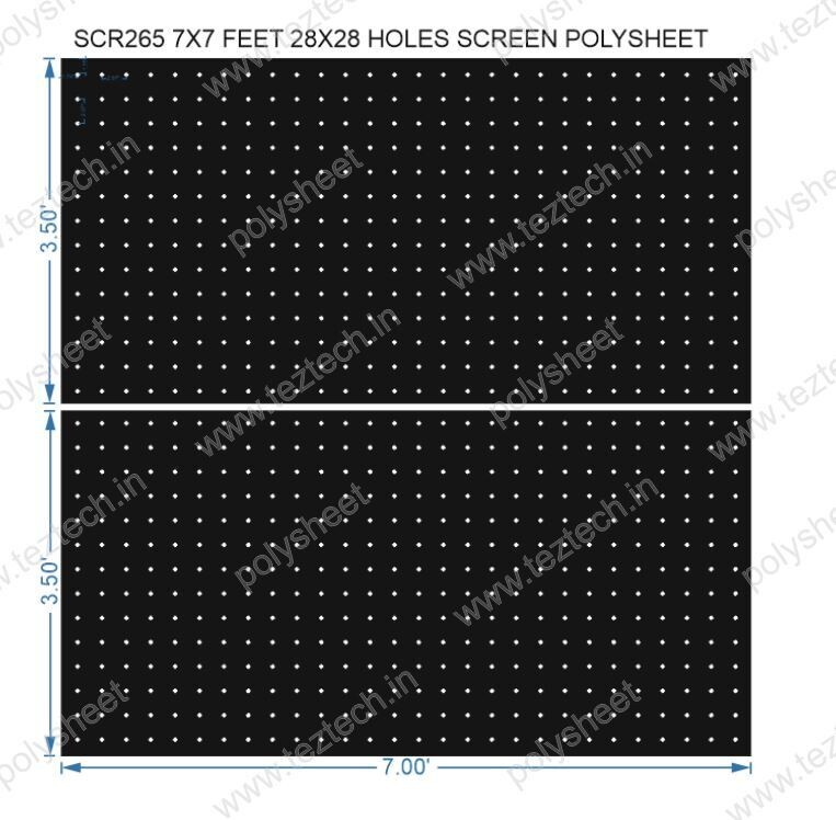 SCR265	7X7 FEET 28X28 HOLES SCREEN TOTAL HOLES=784