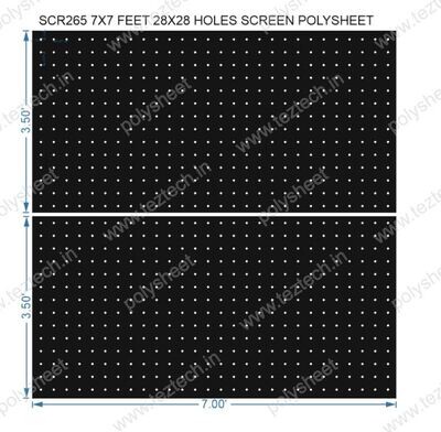 SCR265	7X7 FEET 28X28 HOLES SCREEN TOTAL HOLES=784