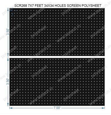 SCR268	7X7 FEET 34X34 HOLES SCREEN TOTAL HOLES=1156