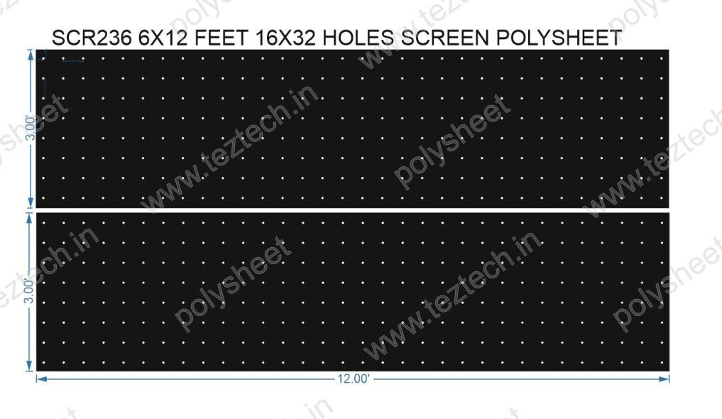 SCR236	6X12 FEET 16X32 HOLES SCREEN TOTAL HOLES=512