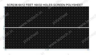 SCR236	6X12 FEET 16X32 HOLES SCREEN TOTAL HOLES=512