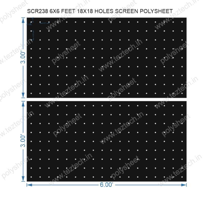 SCR238	6X6 FEET 18X18 HOLES SCREEN TOTAL HOLES=324