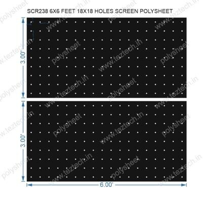 SCR238	6X6 FEET 18X18 HOLES SCREEN TOTAL HOLES=324