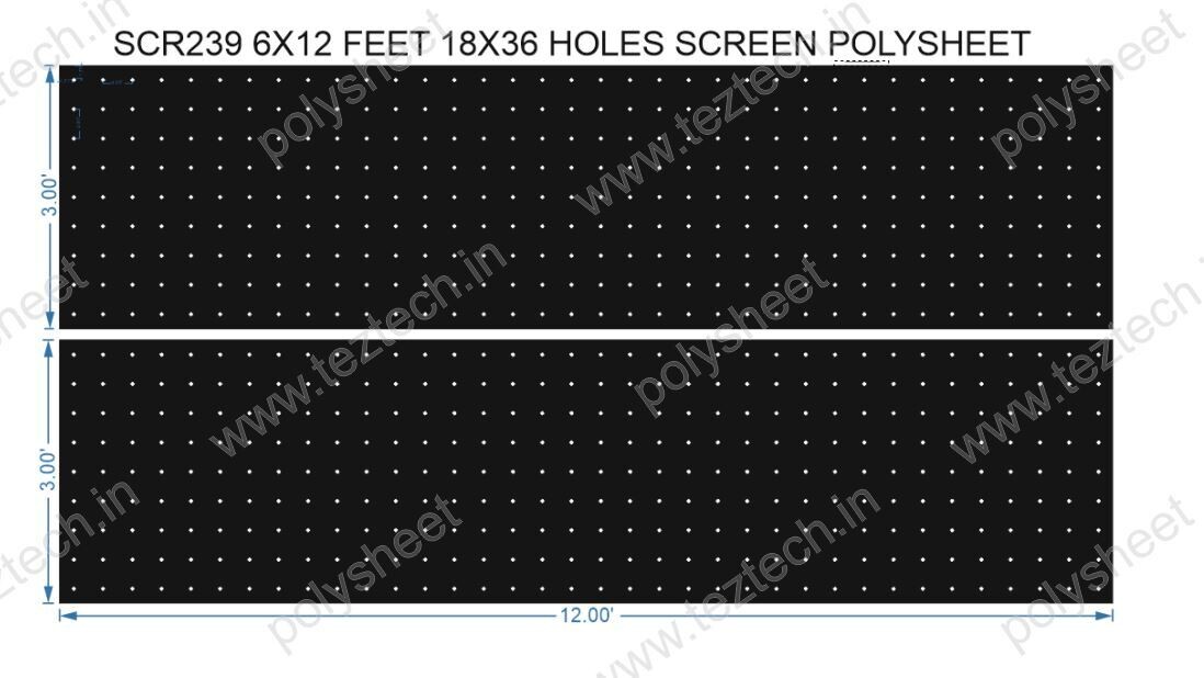 SCR239	6X12 FEET 18X36 HOLES SCREEN TOTAL HOLES=648