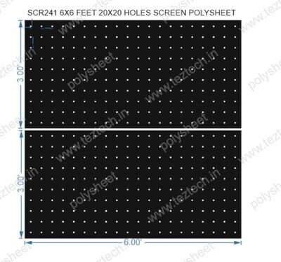 SCR241	6X6 FEET 20X20 HOLES SCREEN TOTAL HOLES=400