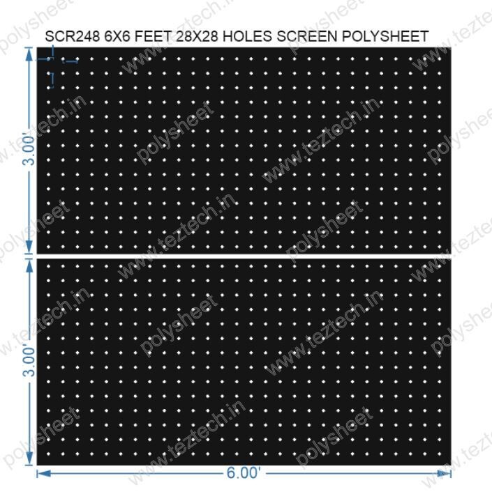 SCR248	6X6 FEET 28X28 HOLES SCREEN TOTAL HOLES=784