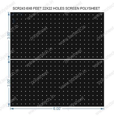 SCR243	6X6 FEET 22X22 HOLES SCREEN TOTAL HOLES=484