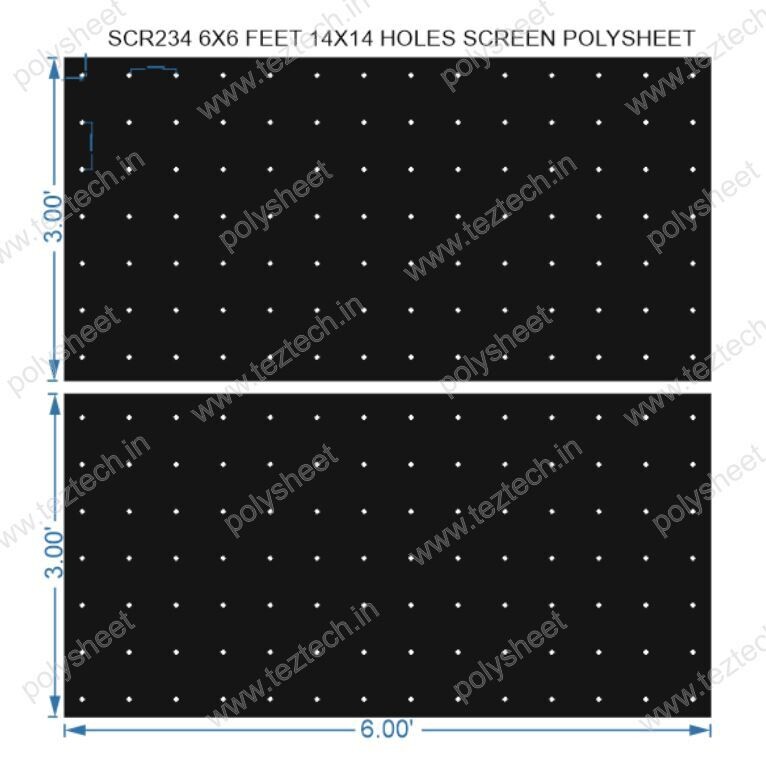 SCR234	6X6 FEET 14X14 HOLES SCREEN TOTAL HOLES=196