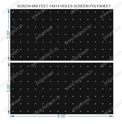SCR234	6X6 FEET 14X14 HOLES SCREEN TOTAL HOLES=196