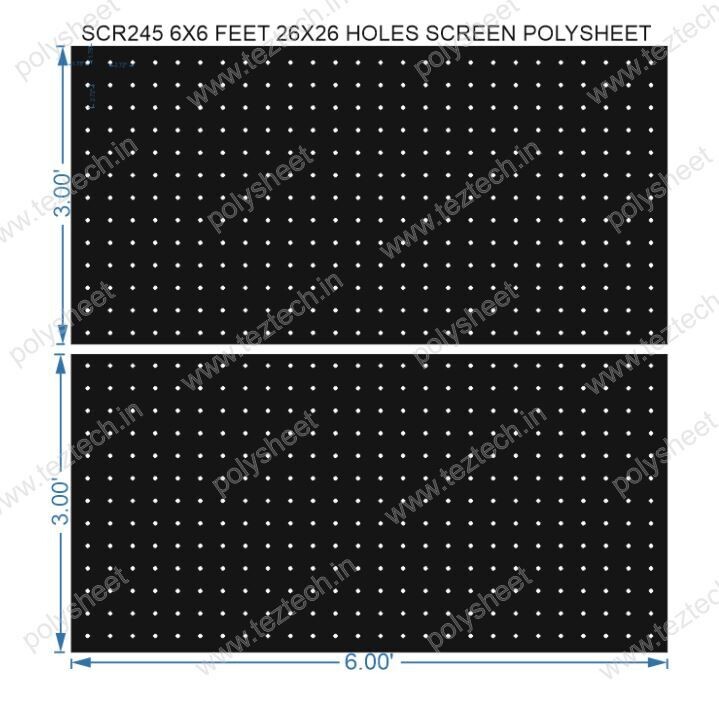 SCR245	6X6 FEET 26X26 HOLES SCREEN TOTAL HOLES=676