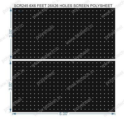 SCR245	6X6 FEET 26X26 HOLES SCREEN TOTAL HOLES=676