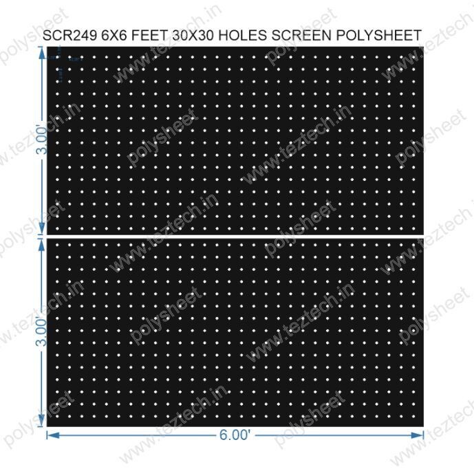 SCR249	6X6 FEET 30X30 HOLES SCREEN TOTAL HOLES=900