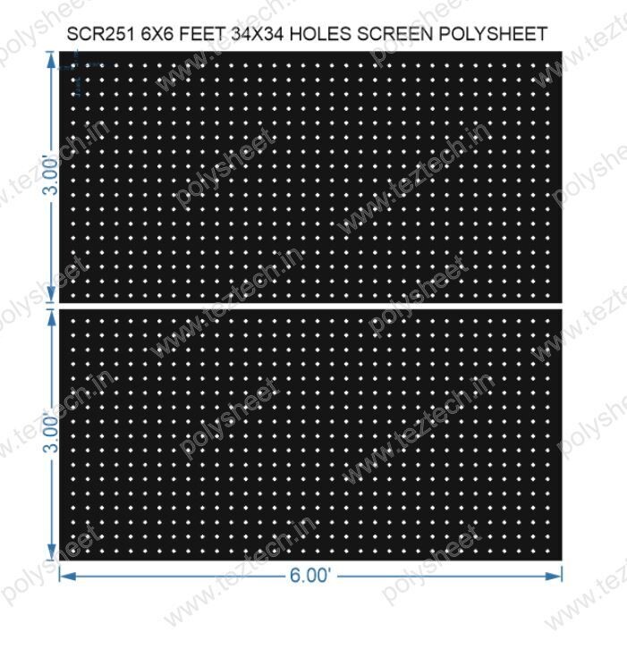 SCR251	6X6 FEET 34X34 HOLES SCREEN TOTAL HOLES=1156