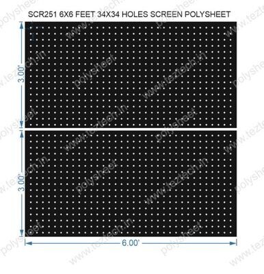 SCR251	6X6 FEET 34X34 HOLES SCREEN TOTAL HOLES=1156