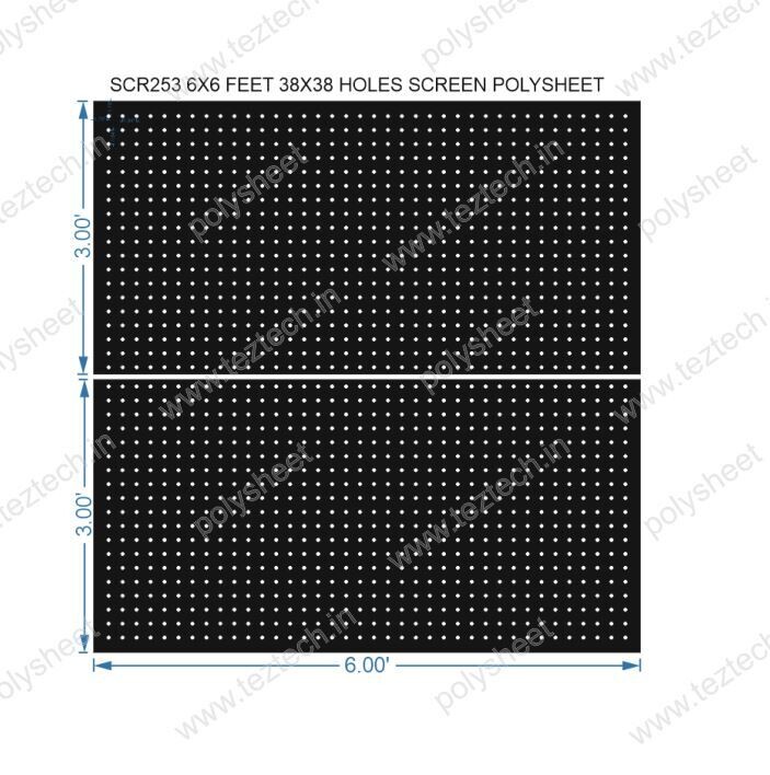 SCR253	6X6 FEET 38X38 HOLES SCREEN TOTAL HOLES=1444