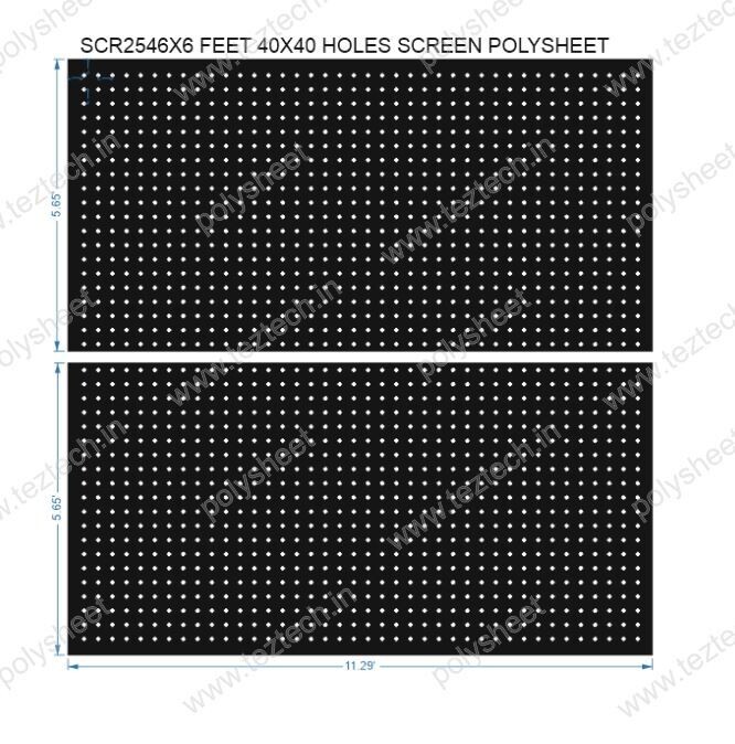 SCR254	6X6 FEET 40X40 HOLES SCREEN TOTAL HOLES=1600