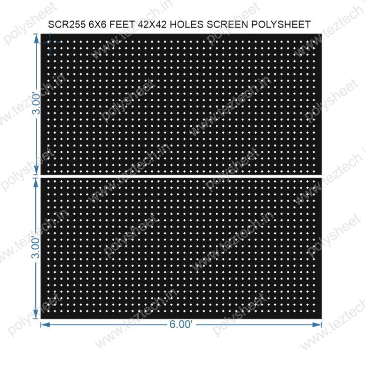 SCR255	6X6 FEET 42X42 HOLES SCREEN TOTAL HOLES=1764