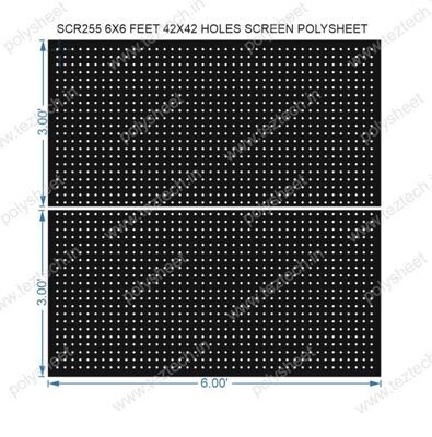 SCR255	6X6 FEET 42X42 HOLES SCREEN TOTAL HOLES=1764