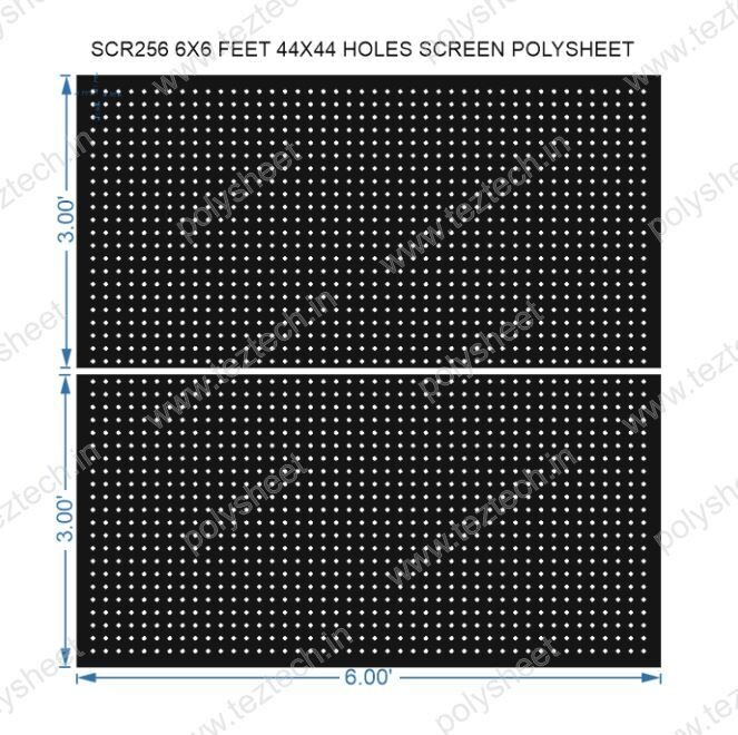 SCR256	6X6 FEET 44X44 HOLES SCREEN TOTAL HOLES=1936