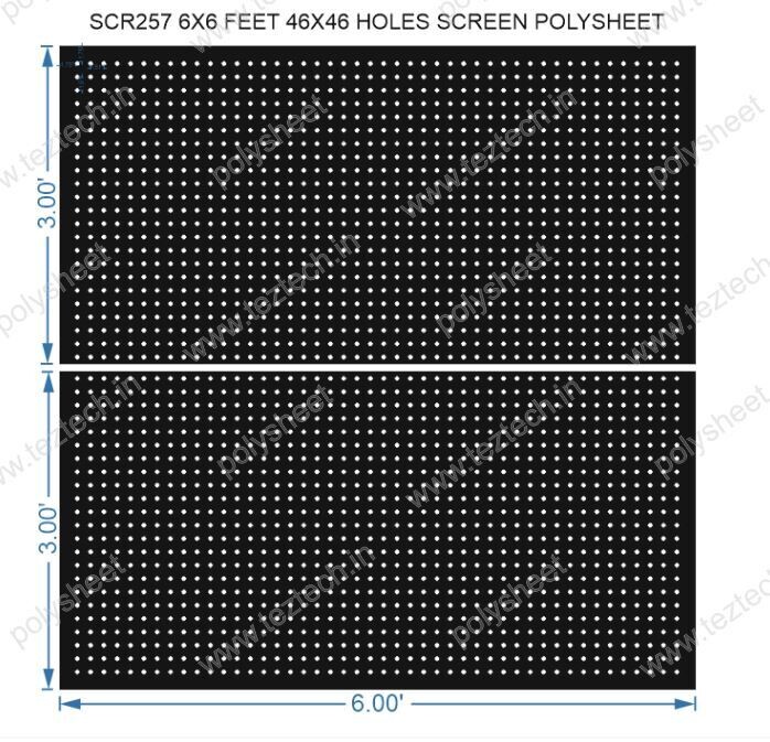 SCR257	6X6 FEET 46X46 HOLES SCREEN TOTAL HOLES=2116