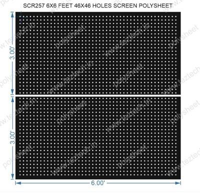 SCR257	6X6 FEET 46X46 HOLES SCREEN TOTAL HOLES=2116