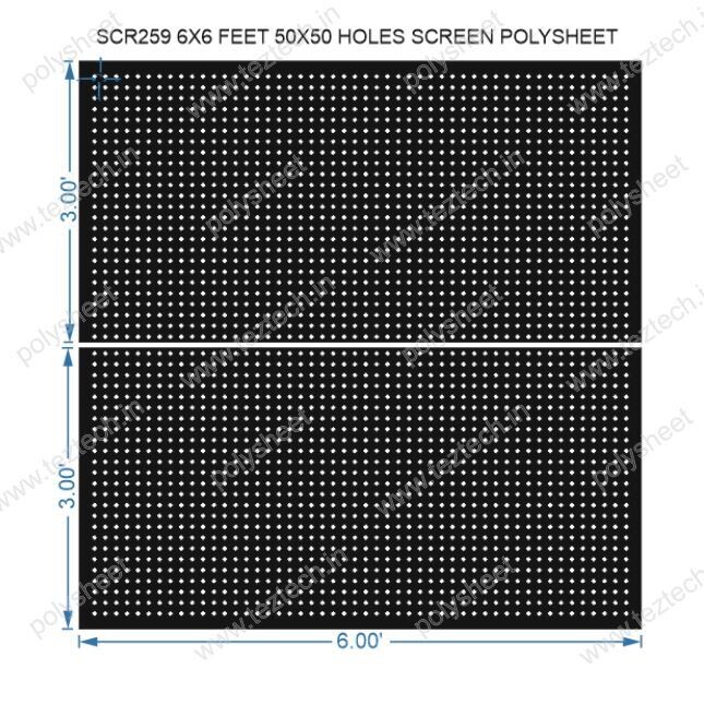 SCR259	6X6 FEET 50X50 HOLES SCREEN TOTAL HOLES=2500