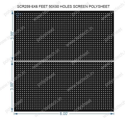 SCR259	6X6 FEET 50X50 HOLES SCREEN TOTAL HOLES=2500