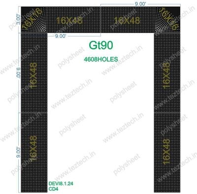 GT90 GATE 21X18 FEET TOTAL 4068HOLES (6 PARTS)