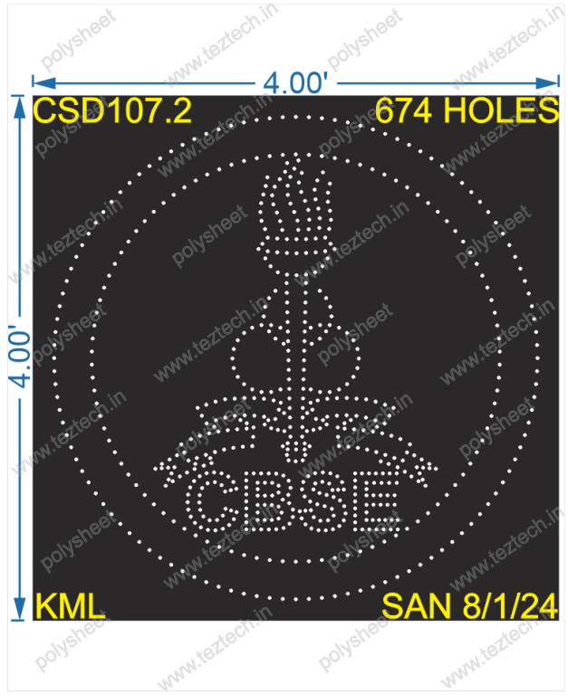 CSD107.2 CBSE 4X4FEET 674HOLES