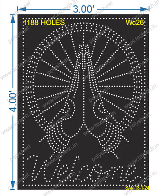 WC26 WELCOME SHEET 4X3 FT 1188 HOLES
