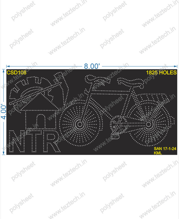 CSD108 CUSTOM DESIGN 4X8FEET 1825HOLES