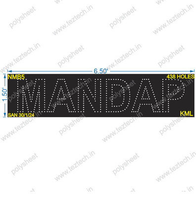 NMB5 MANDAP 1.5X6.5 FT 413 HOLES
