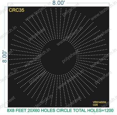 CRC35 8X8 FEET 20X60 HOLES CIRCLE TOTAL HOLES=1200