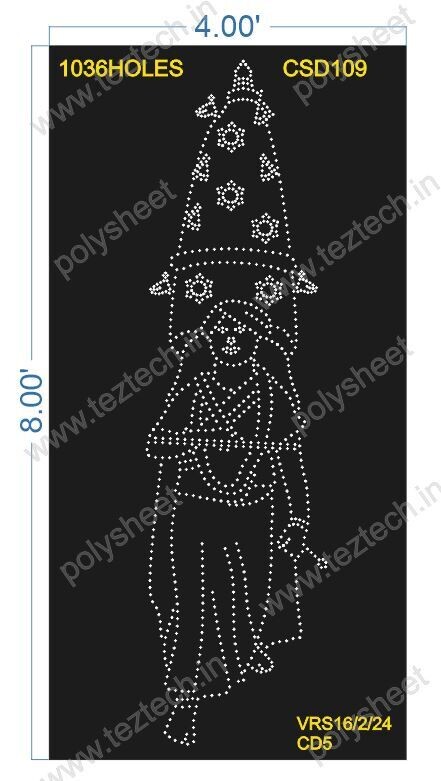 CSD109 CUSTOME DESIGN  8X4 FEET 1036 HOLES