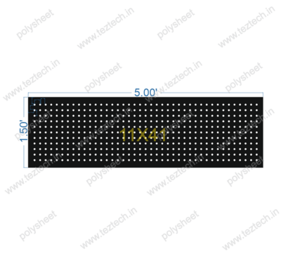 SCR440  1.5X5 FEET 11X41 HOLES SCREEN TOTAL HOLES=451