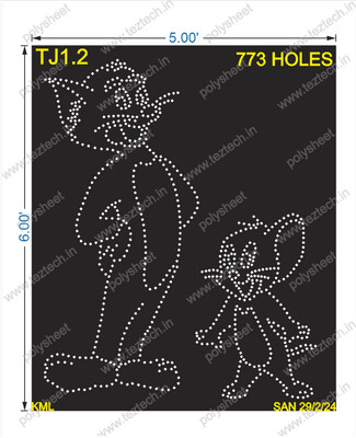 TJ1.2 TOM AND JERRY 6X5FEET 773HOLES (2PARTS)