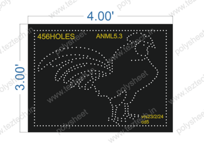 ANML5.3 ANIMAL 3X4 FEET 456 HOLES