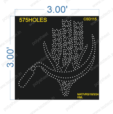 CSD115 COMMUNIST PARTY OF INDIA  3X3 FEET 575 HOLES